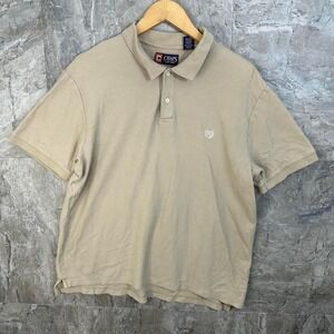 Tan Chaps polo shirt with embroidered‎ logo polo Men's XL